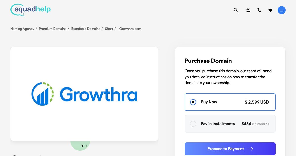 Homepage of Growthra hosting