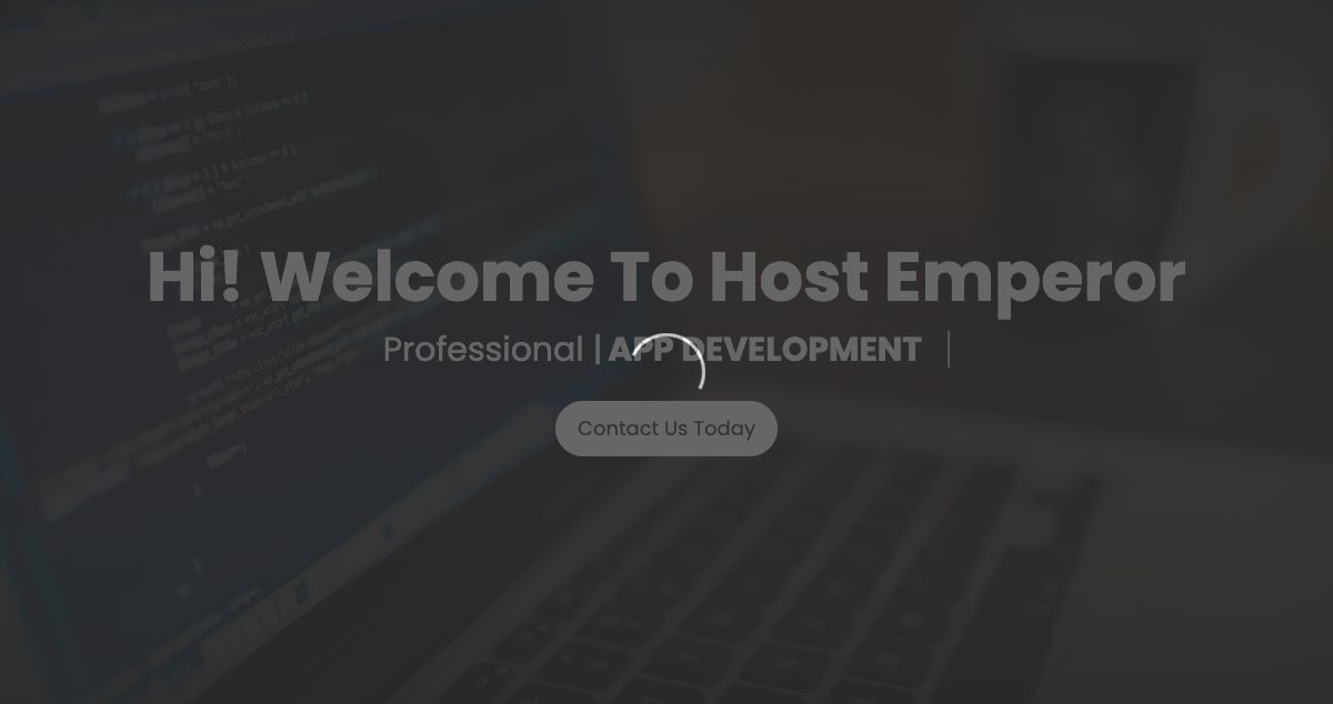 Homepage of Host Emperor hosting