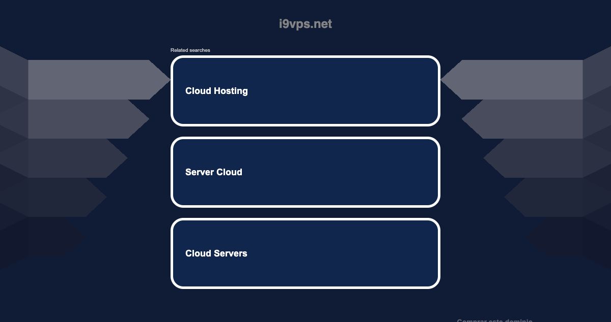 Homepage of i9VPS hosting