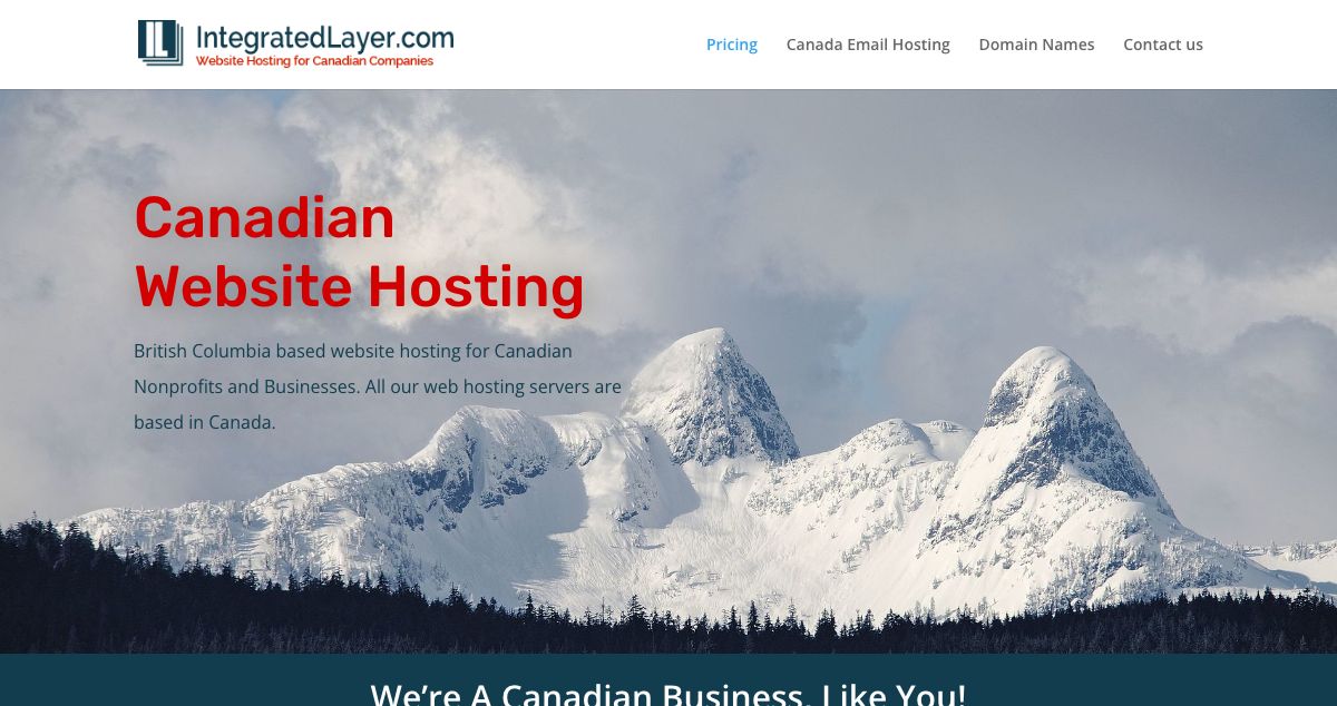 Homepage of Integrated Layer hosting