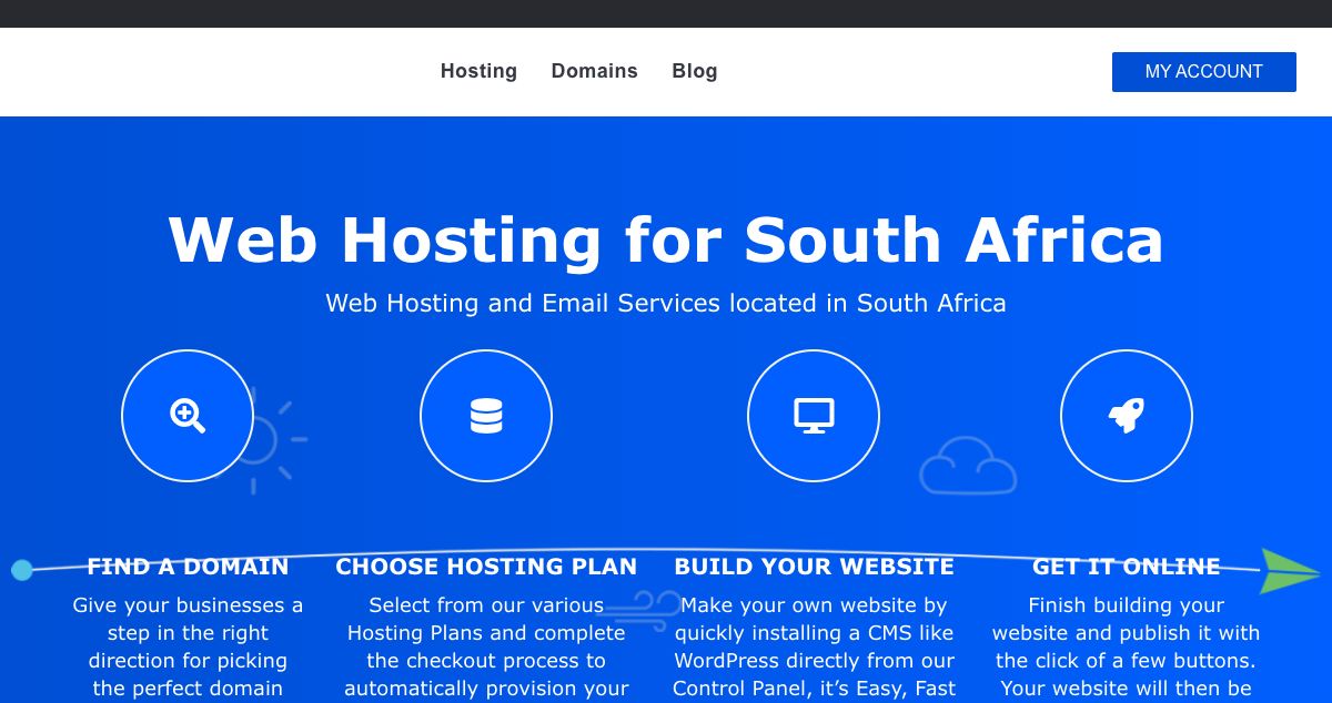 Homepage of iStartCloud hosting