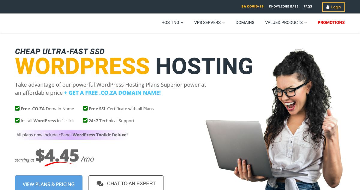 Homepage of iveCloud hosting