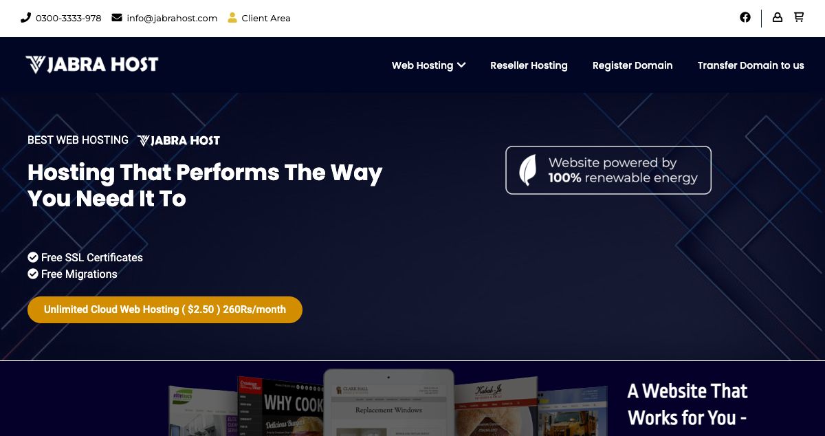 Homepage of Jabra Host hosting