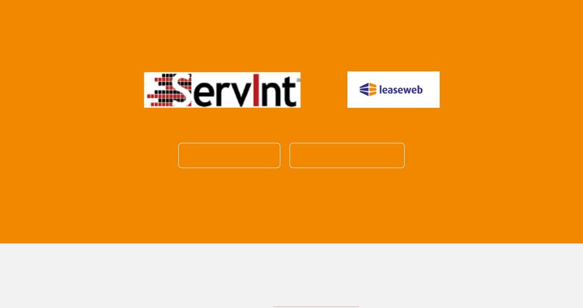 Homepage of Servint hosting