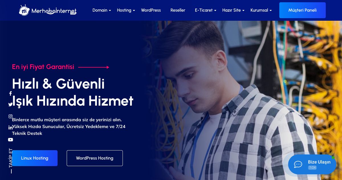 Homepage of Merhaba Internet | Bilisim ve Internet Hizmetleri hosting