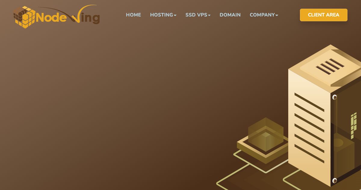 Homepage of NodeWing hosting