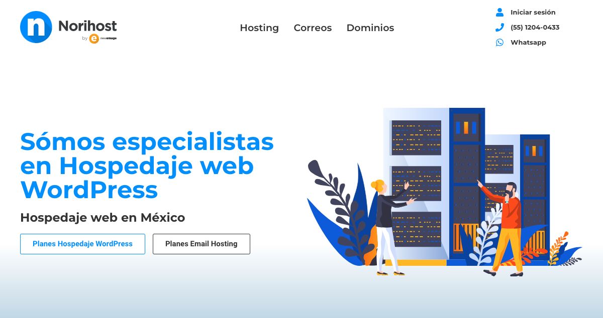 Homepage of Nori Host hosting