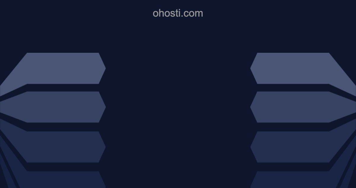 Homepage of OHosti hosting