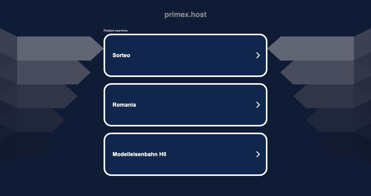 Homepage of PRIMEX.HOST hosting