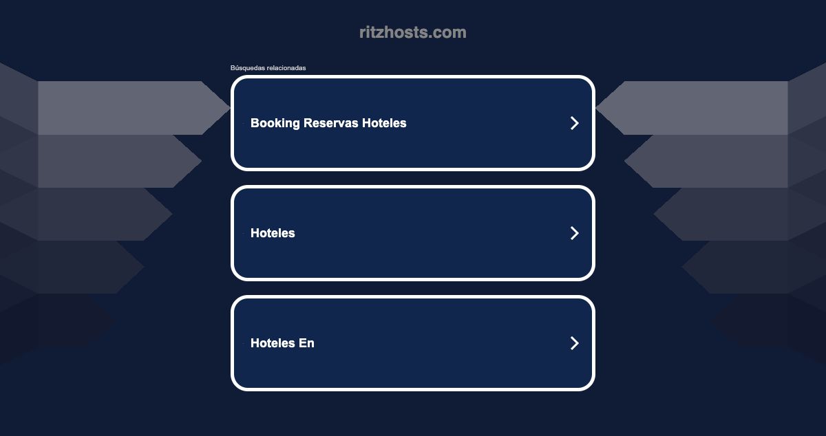 Homepage of Ritzhost hosting