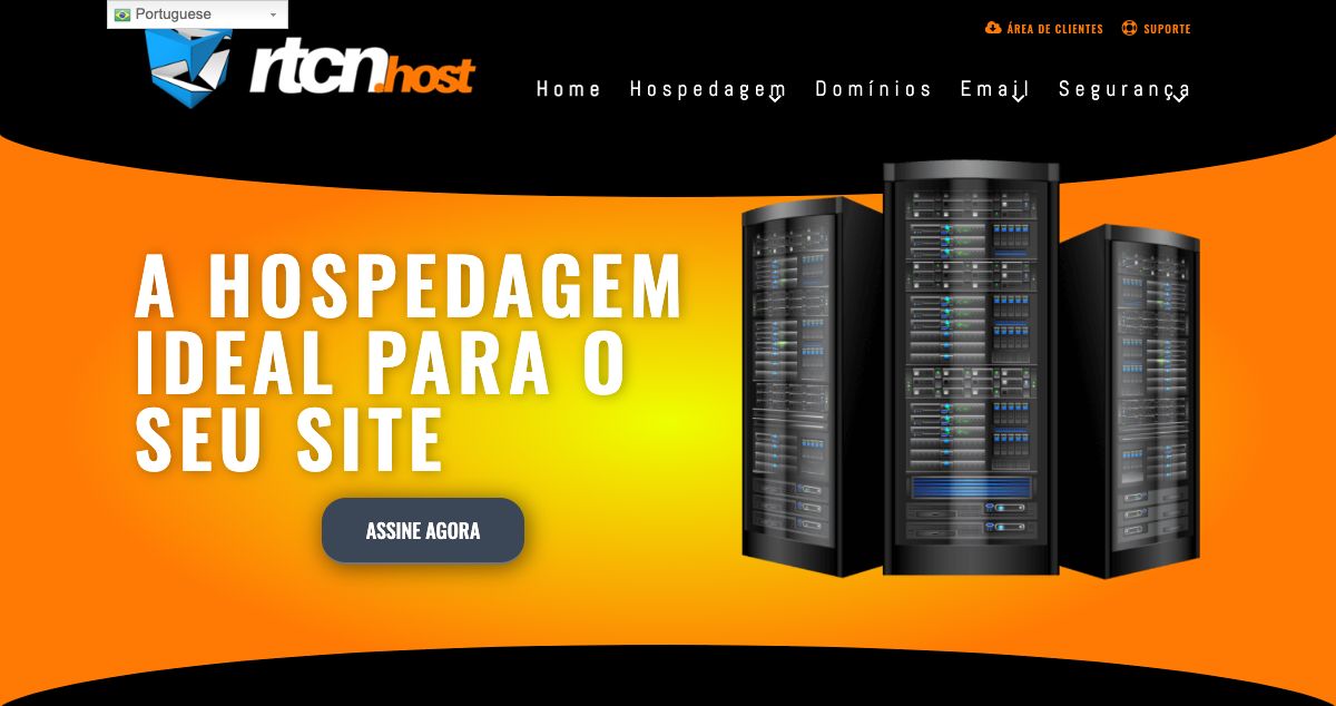 Homepage of RTCN HOST hosting