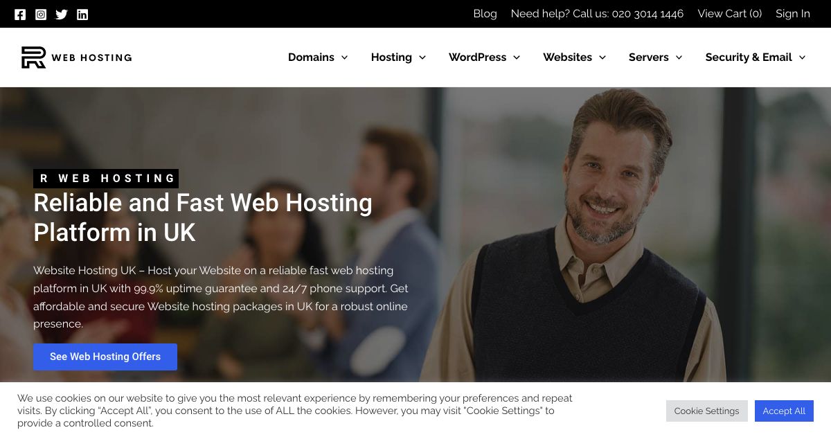 Homepage of RWEBHOSTING.COM hosting