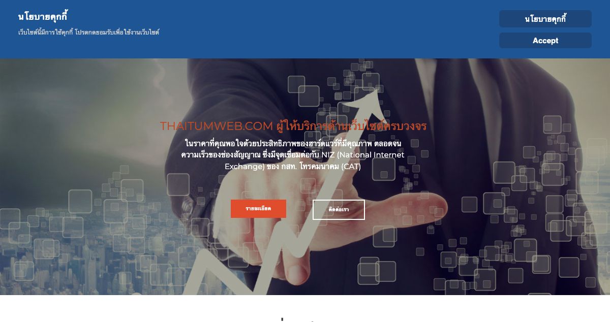 Homepage of Thaitumweb hosting