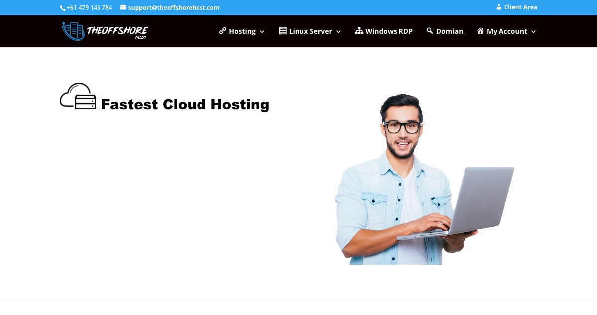 Homepage of TheOffshoreHost LTD hosting