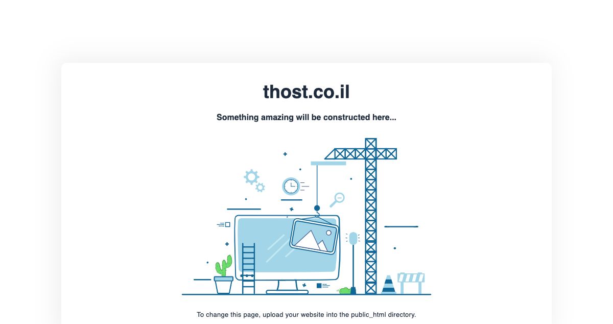 Homepage of Thost internet solutions hosting