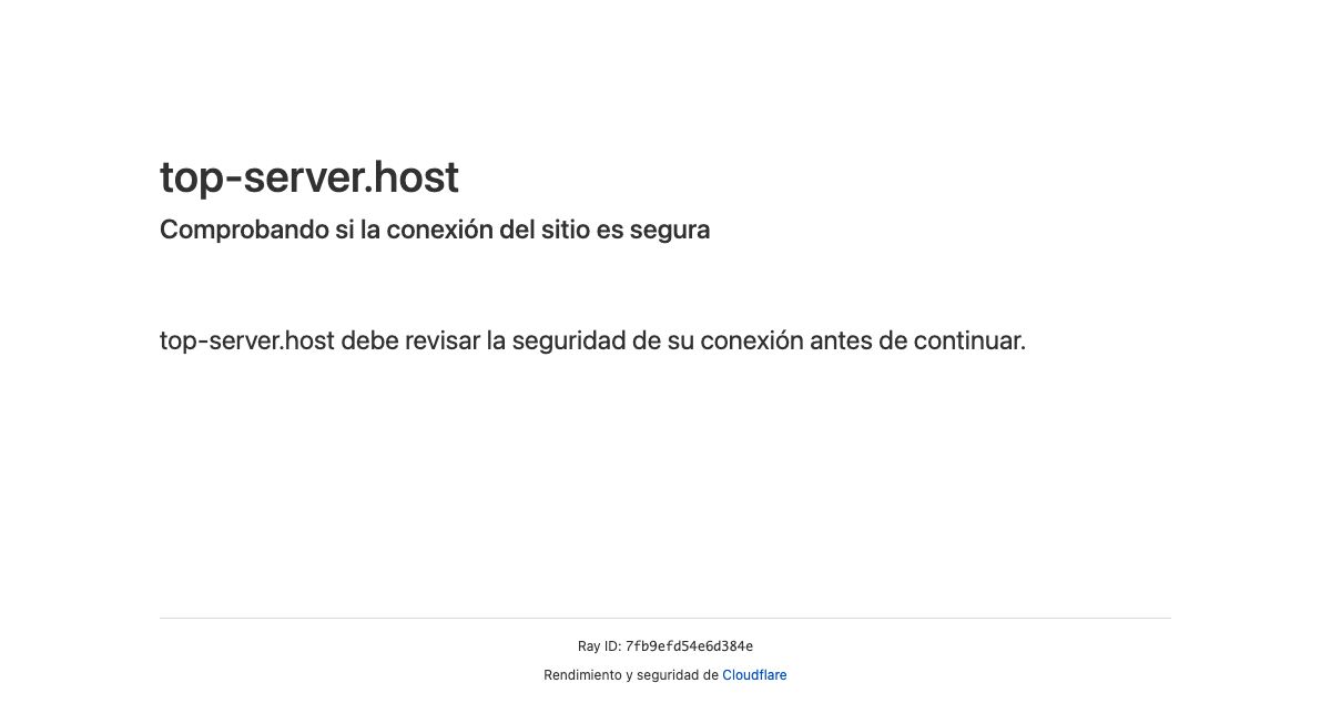 Homepage of Top Server Host hosting