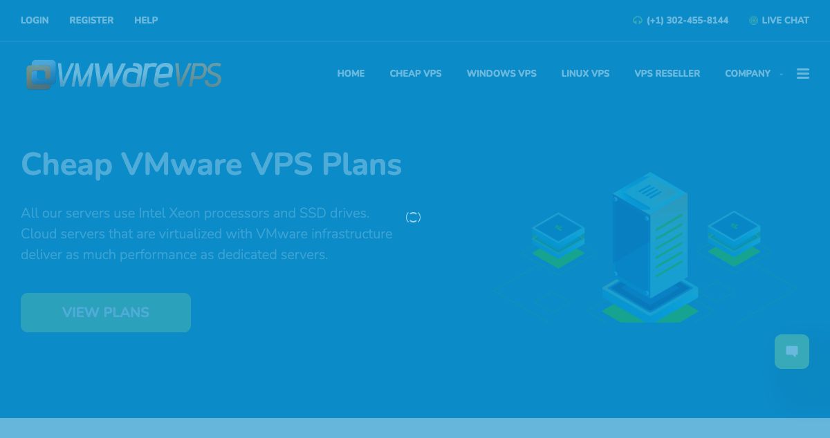 Homepage of VMwareVDS hosting