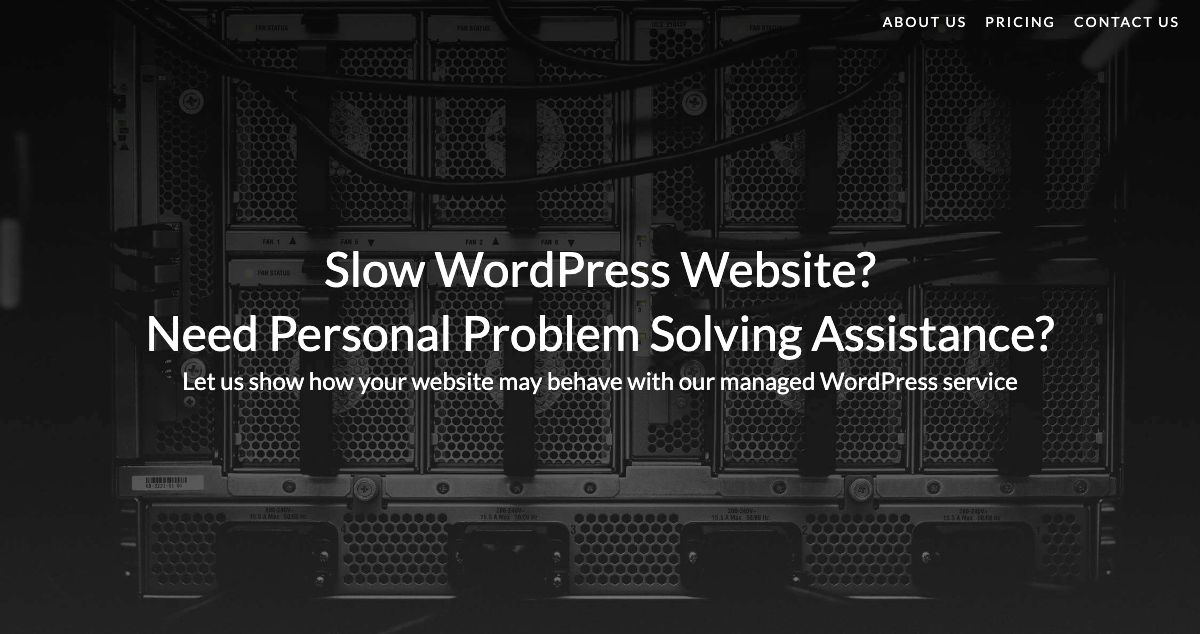 Homepage of WowPress.host hosting