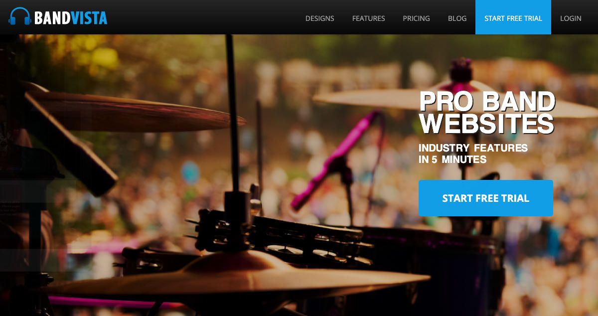 Homepage of Bandvista hosting