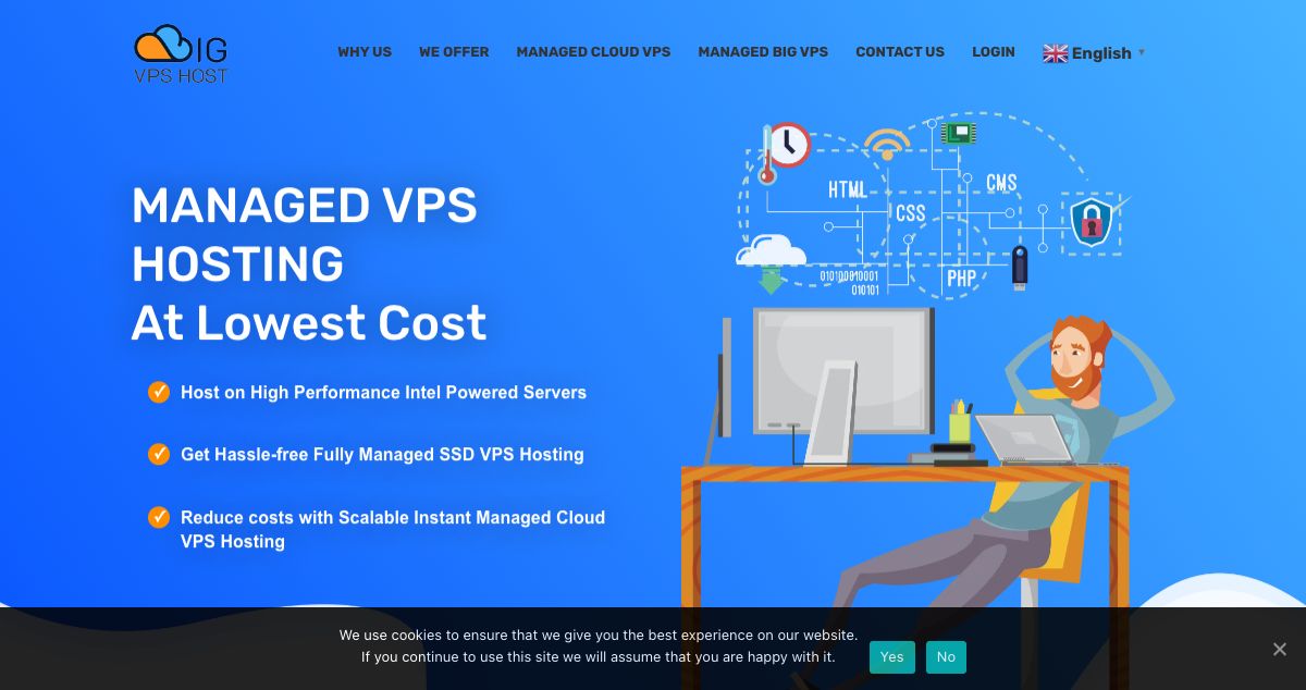 Homepage of BIG VPS HOST hosting