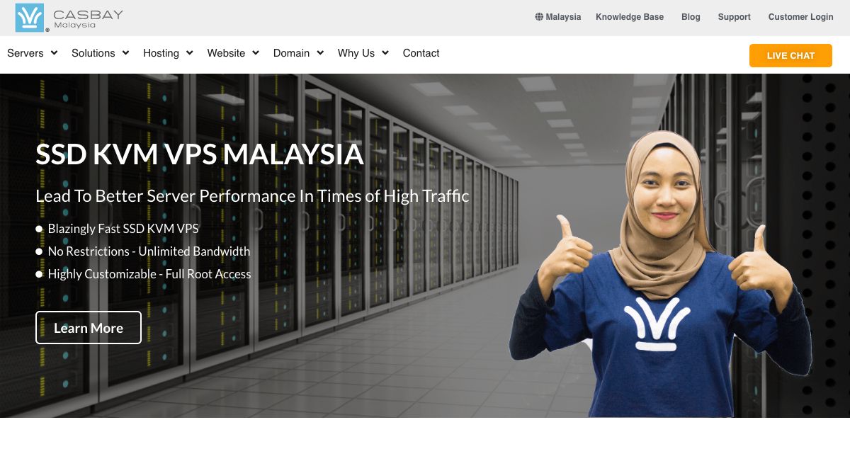 Homepage of Casbay Sdn Bhd hosting