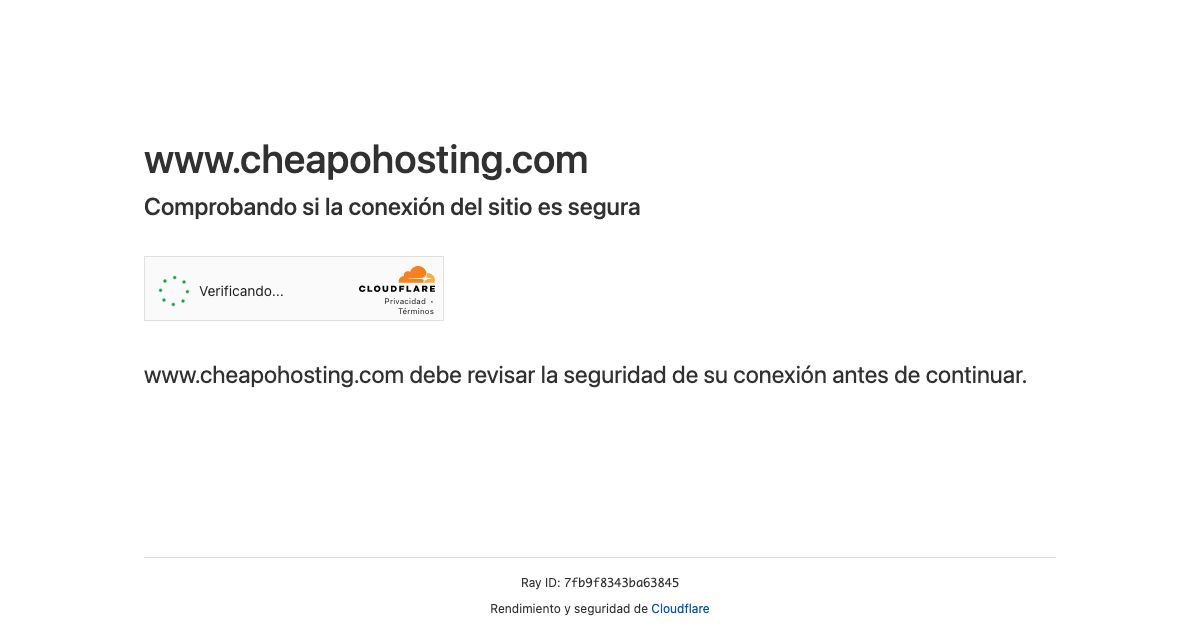 Homepage of Cheapohosting hosting