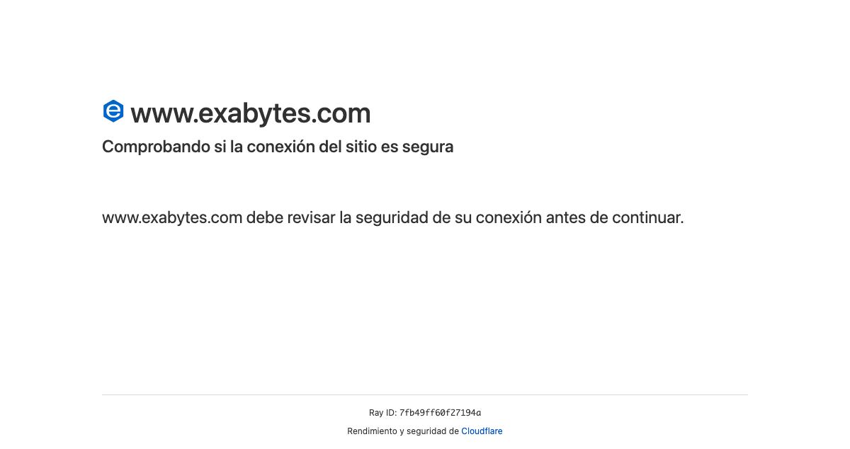 Homepage of Exabytes.com hosting