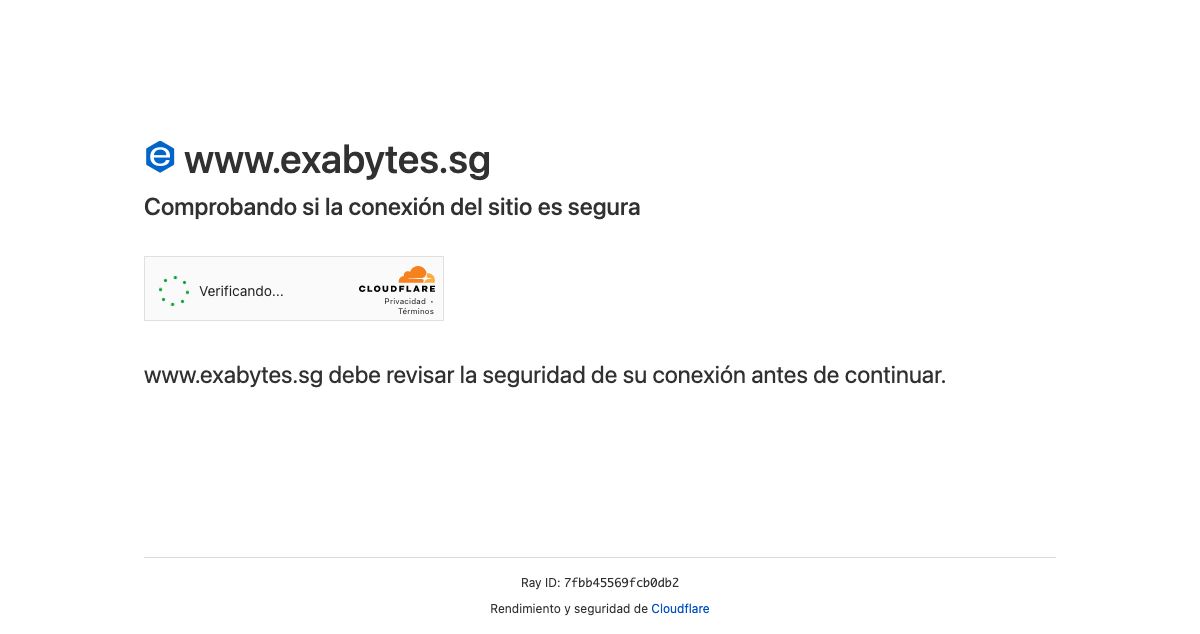 Homepage of Exabytes Network (Singapore) Pte. Ltd. hosting