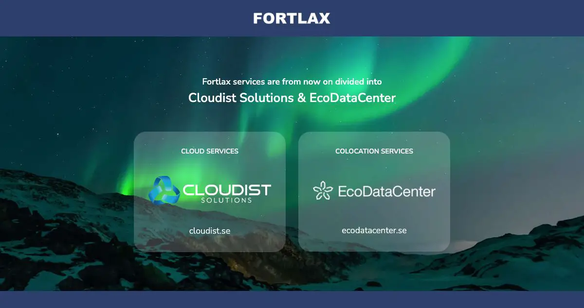Homepage of Fortlax hosting