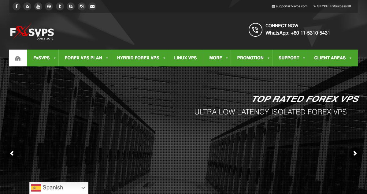 Homepage of FxSVPS LTD hosting