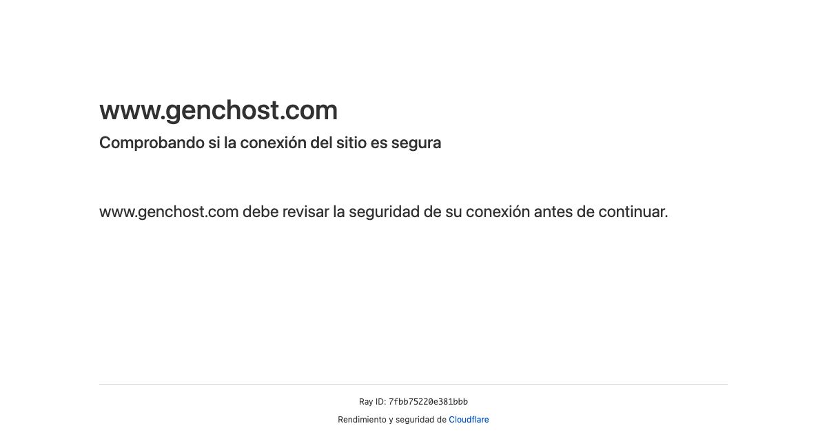 Homepage of GencHost hosting