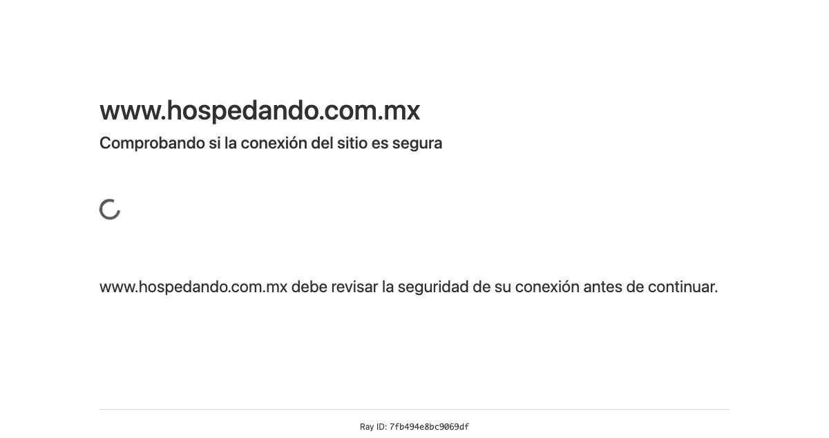 Homepage of Hospedando hosting