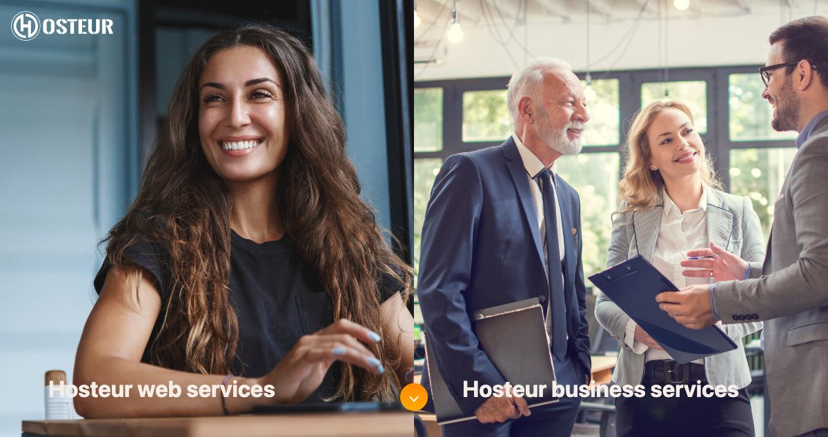 Homepage of Hosteur.com hosting