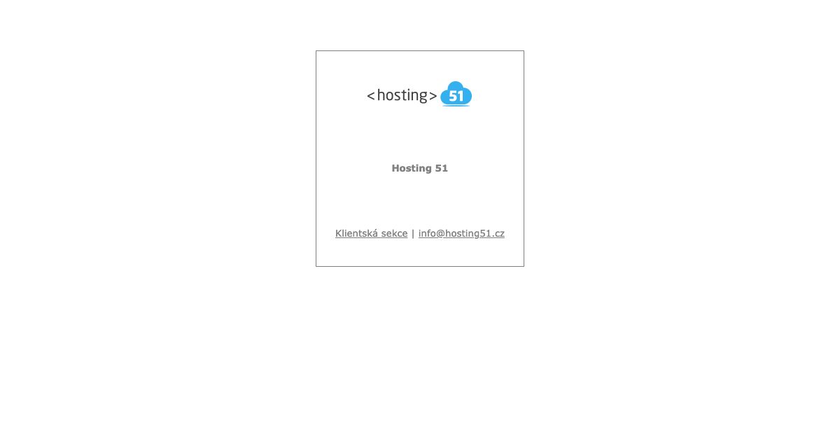 Homepage of Hosting 51 hosting