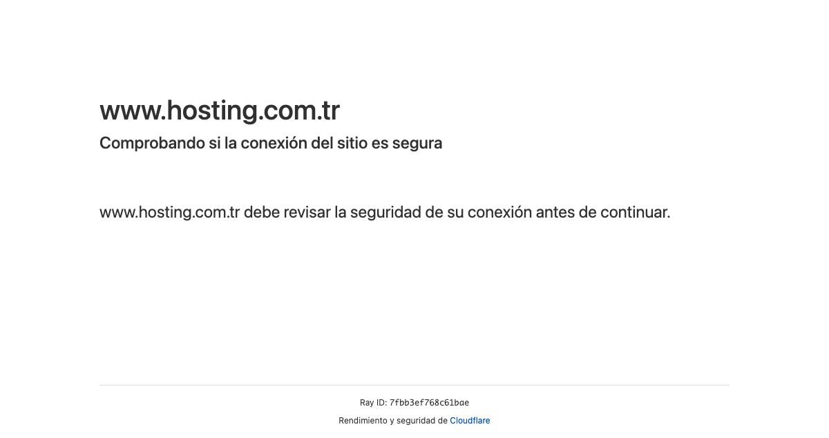 Homepage of Hosting.com.tr hosting