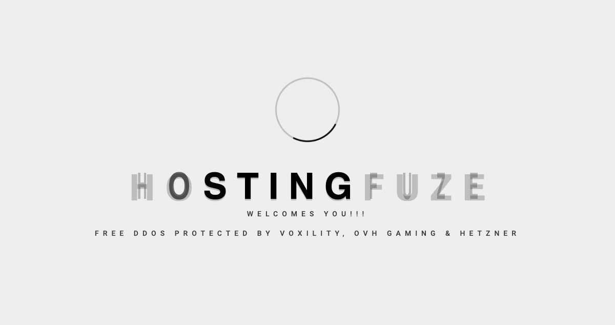 Homepage of HostingFuze Network hosting