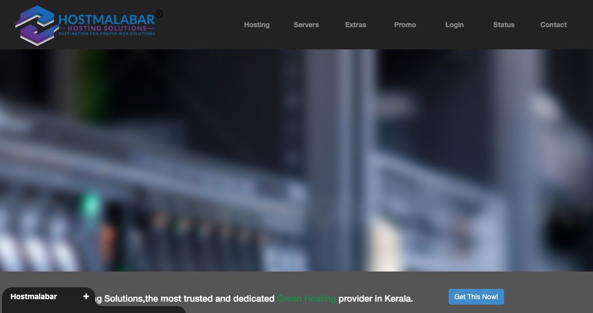 Homepage of Hostmalabar Hosting Solutions hosting