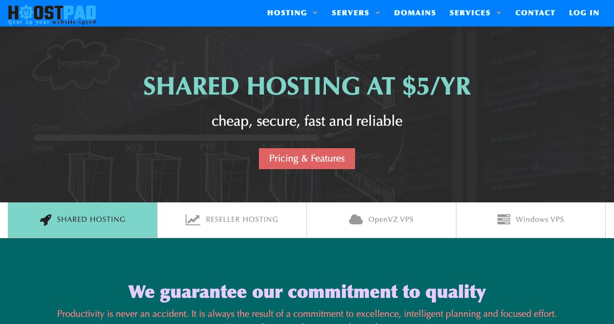 Homepage of Mechbit Internet Services hosting