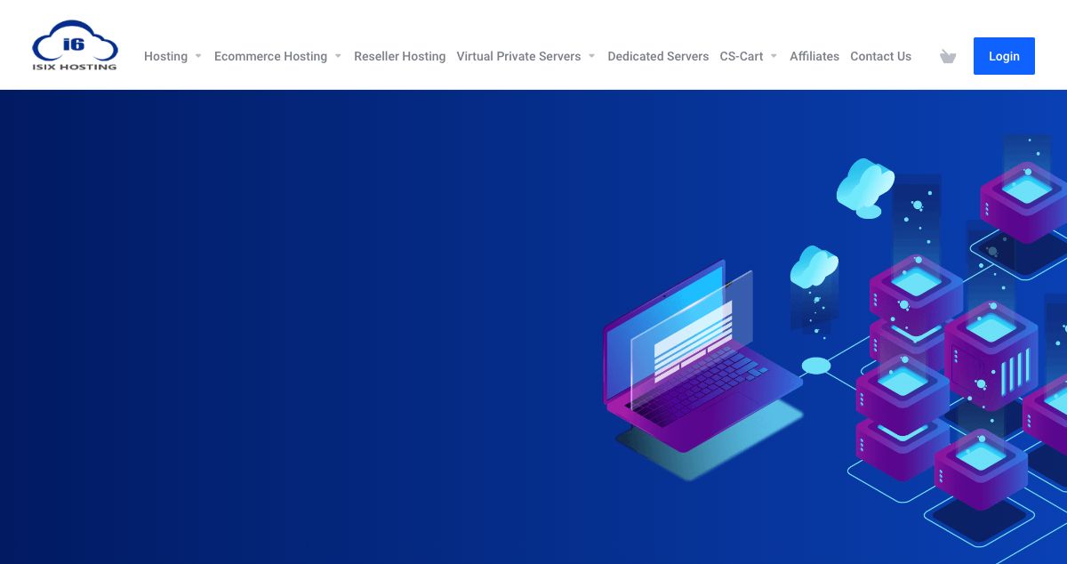 Homepage of Isix Hosting Services hosting