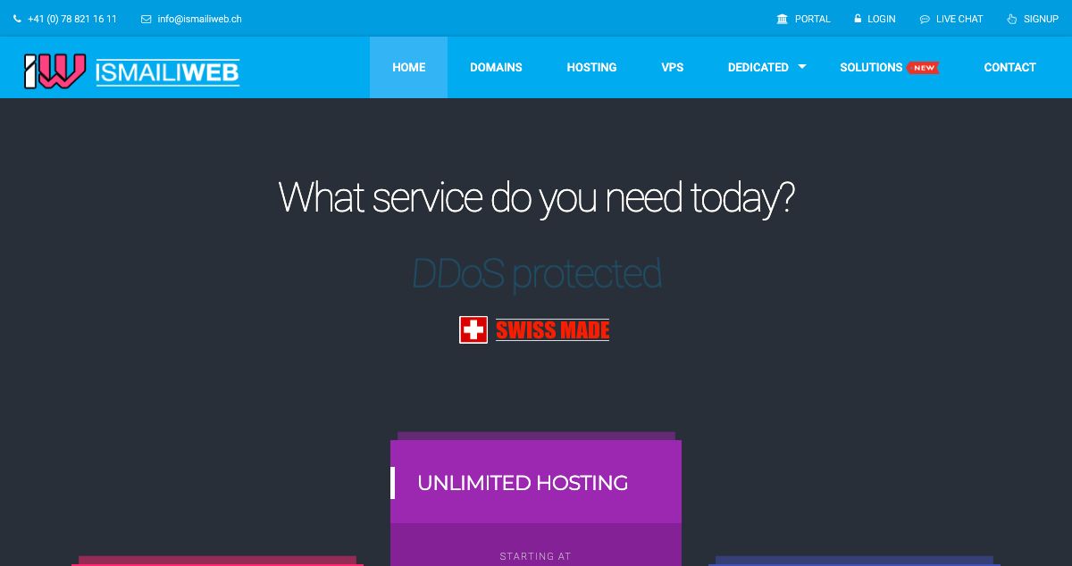 Homepage of IsmailiWeb hosting