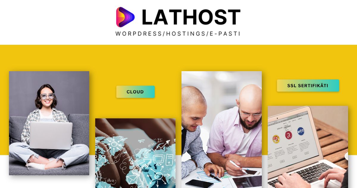 Homepage of LatHOST hosting