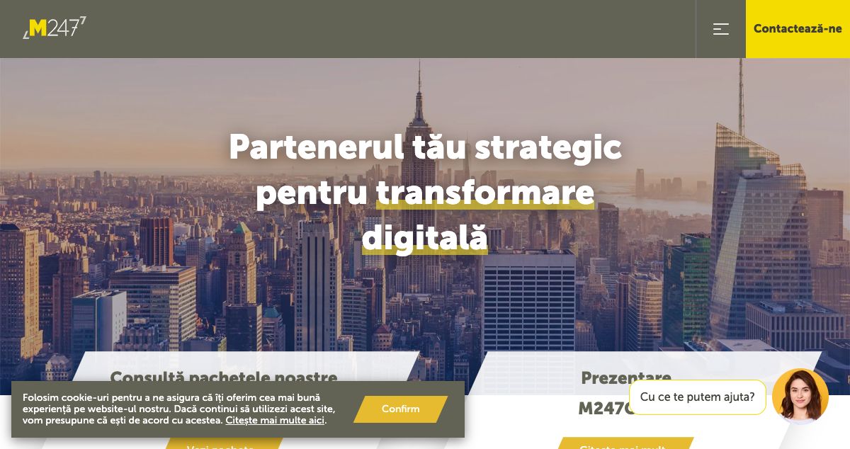 Homepage of M247 Europe hosting