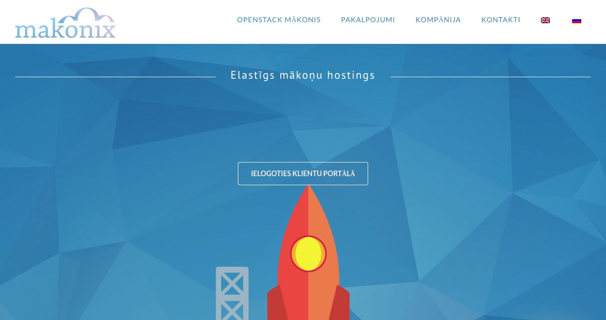 Homepage of Makonix hosting