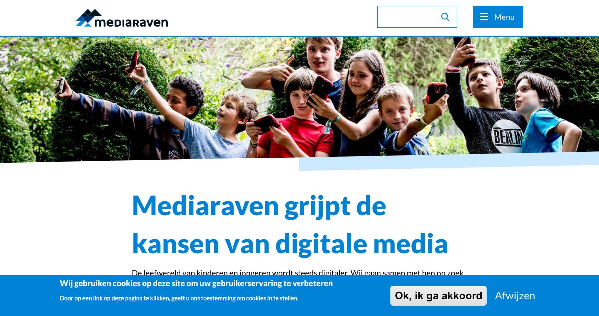 Homepage of Mediaraven hosting