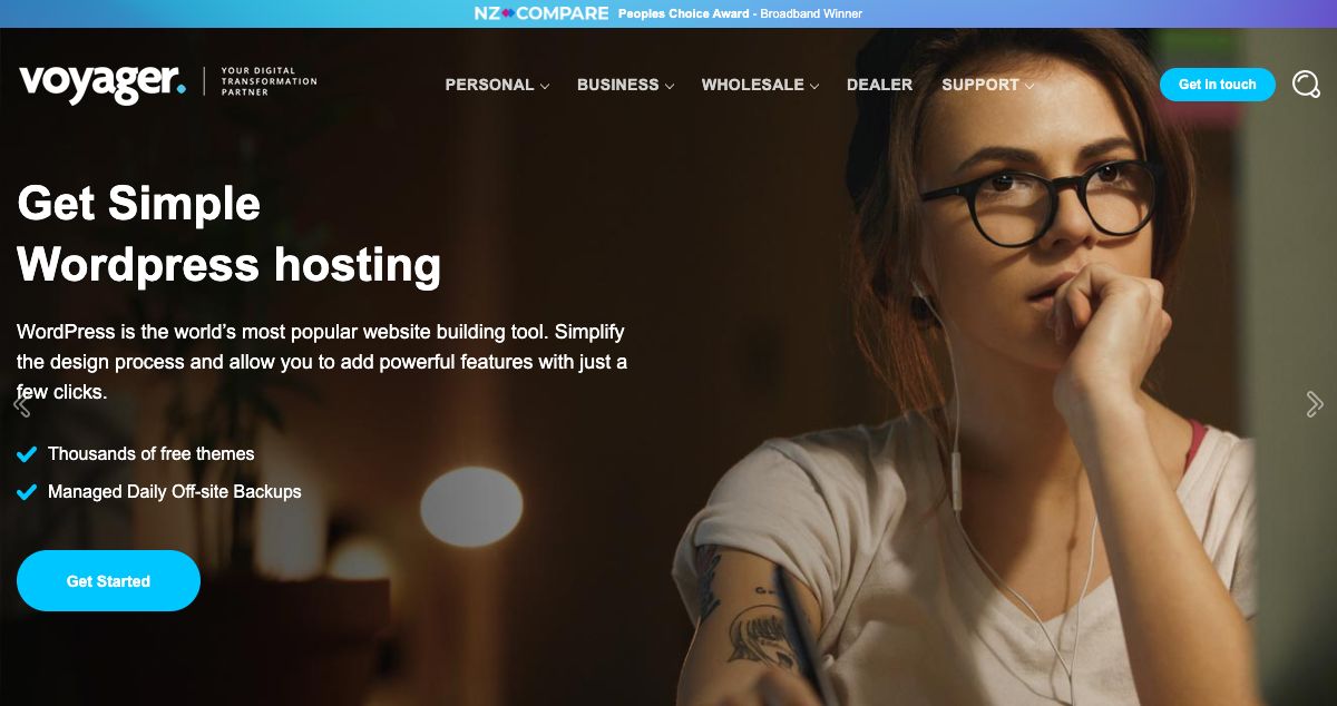 Homepage of Net24 hosting