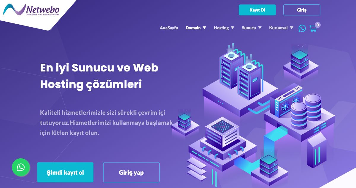 Homepage of NETWEBO hosting