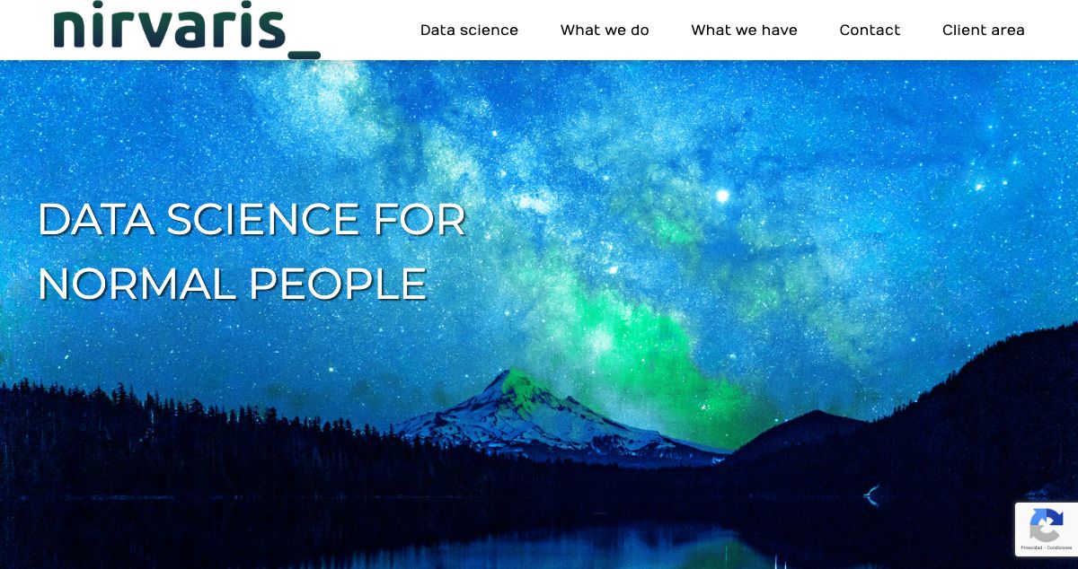 Homepage of Nirvaris Host hosting