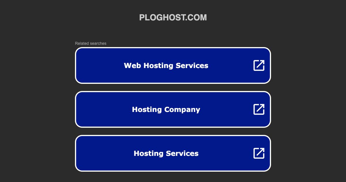 Homepage of PlogHost hosting