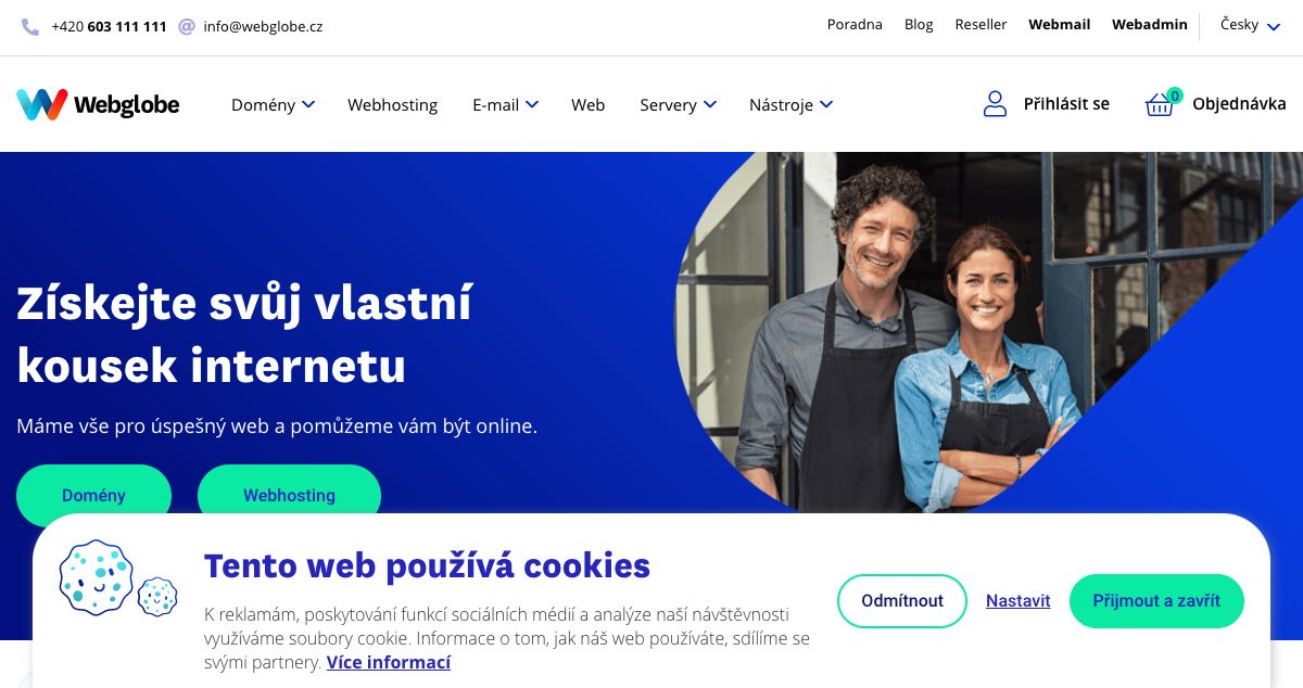 Homepage of Profitux hosting