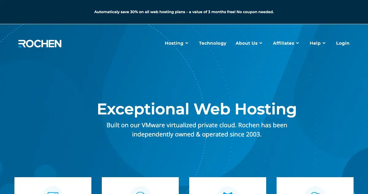 Homepage of Rochen hosting